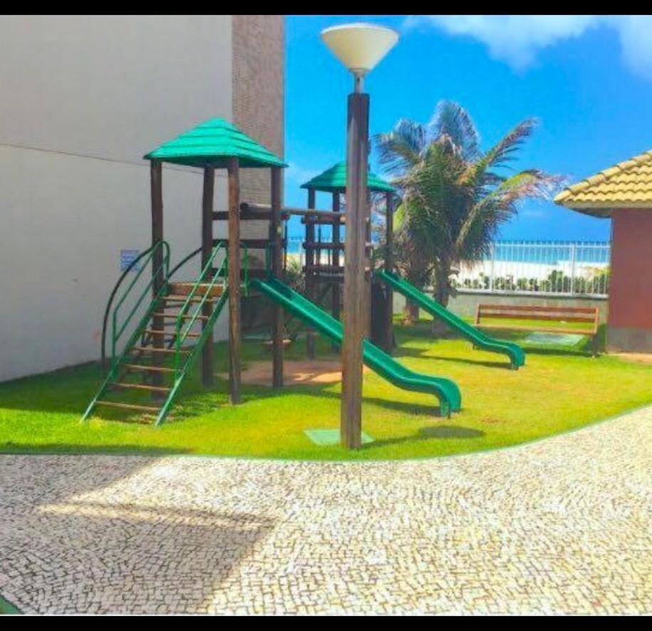 Apartamento Vista Total Do Mar Uma Cobertura A 400M Do Beach Park No Porto Das Dunas Aquiraz Condominio Terramaris Piscina Ampla Parque Infantil Sauna Estacionamento Privado エクステリア 写真