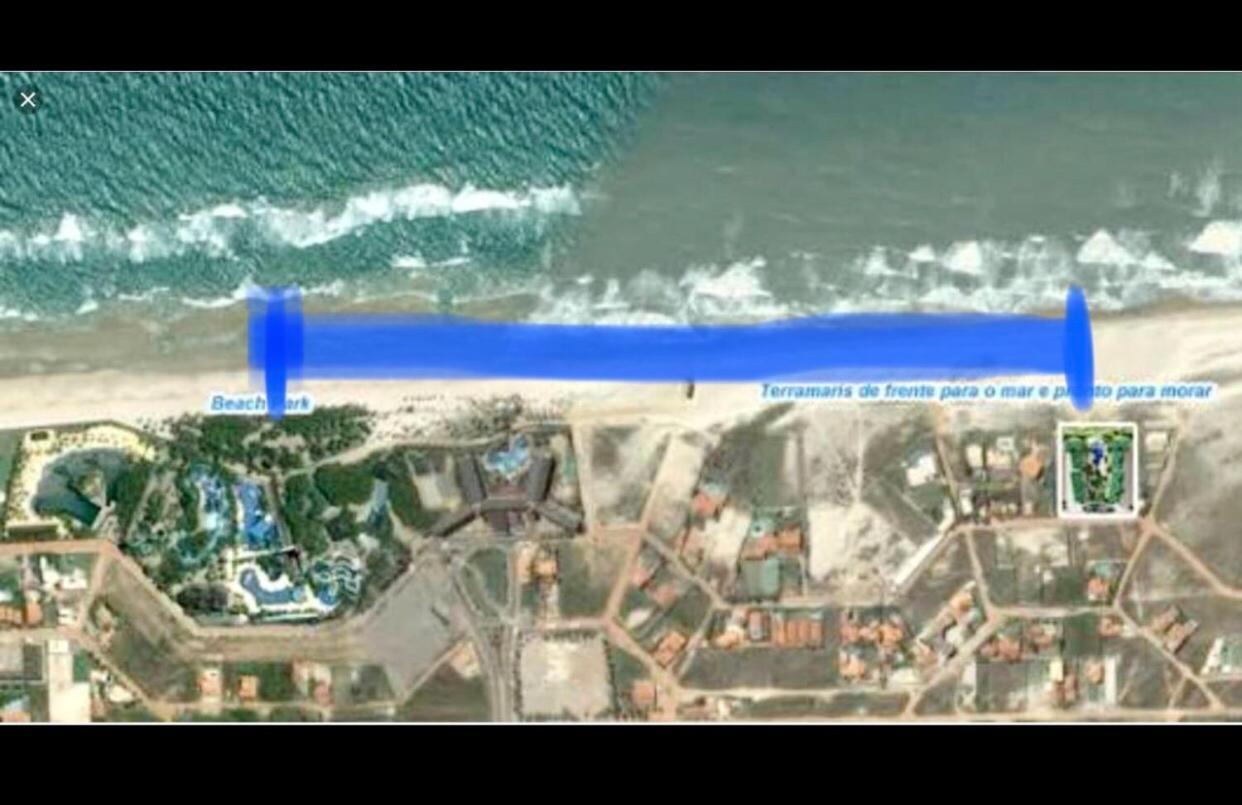 Apartamento Vista Total Do Mar Uma Cobertura A 400M Do Beach Park No Porto Das Dunas Aquiraz Condominio Terramaris Piscina Ampla Parque Infantil Sauna Estacionamento Privado エクステリア 写真